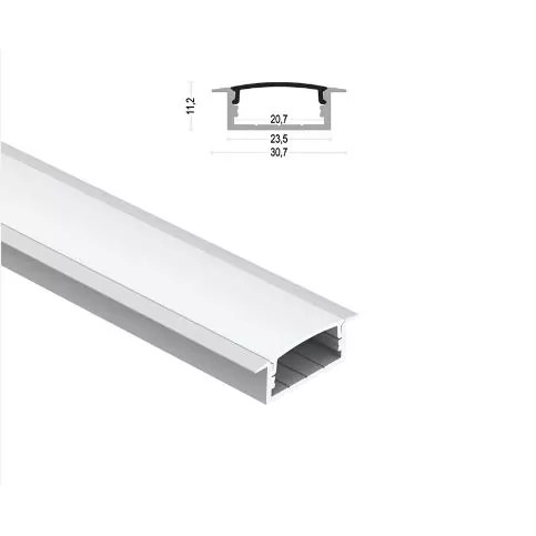 قطاع ألومنيوم مستطيل LED لشريط الضوء